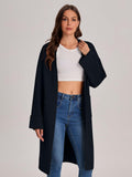 Bloggerlove Women's Black Cardigan Sweater 2024 Fall Oversized Coatigan