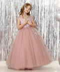 JISISANG Toddler Flower Girl Dress White Backless Bow-Knot Satin Size 06