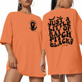 Just A Little Ray Pitch Black Halloween T-Shirt Funny Oversized Tee Size S