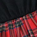 FANCYINN Toddler Baby Girl Plaid Dress Set Pleated Ruffle Christmas Size 3-4Y