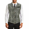 Century Star Men's Gold Vest Steampunk Pirate Western Formal XXL