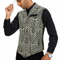 Century Star Men's Gold Vest Steampunk Pirate Western Formal XXL