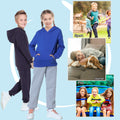 ALWAYSONE Kids Soft Fleece Hoodie Navy Boys Girls 3-12 Years Size S