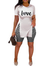 MRSYVES Women's Pullover & High Waist Leggings Set Black Size XXL