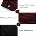 DOANNOTIUM Winter Beanie Skull Cap Warm Knit Lined Toboggan Hat 7-Wine Red