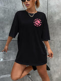 FASHGL I Wear Pink for My Mom T-Shirt Women Breast Cancer Awareness Light Pink S