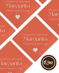 qiqee Margaret Cocktail Napkins 5x5in Orange Disposable 120 Count