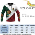 FAYBA Mexican Hoodie 3D Print Casual Pullover White 2XL Aztec Style