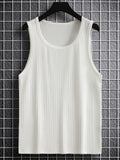 COZYEASE Men's Rib Knit Sleeveless Tank Top Green Small Casual Bodycon