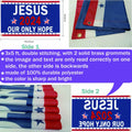 YISIDAI Jesus 3x5 Double Sided Christian Faith Outdoor Yard Banner Flag