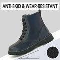 firelli Kids Ankle Boots Navy Side Zipper Lace Up Combat Boots Size 1 US