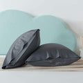 Moccabebe 2 Pc King Size Pillowcases 20x36 Grey Cooling Bamboo Rayon Soft