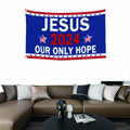 YISIDAI Jesus 3x5 Double Sided Christian Faith Outdoor Yard Banner Flag