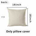Hopyeer 18x18 AF-Ball Vintage Football Pillow Cover Cotton Linen Throw