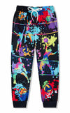 Idgreatim Boys Tie Dye Jogger Pants Volleyball Print Size 8-9 Cool Sweatpants
