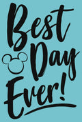 Disney Girl's Best Day T-Shirt Medium Tahiti Blue Girls Apparel