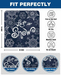 Christmas Chair Covers Set of 4 Snowflake Chair Slipcover Protector Washable