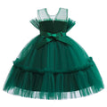 guchoo Girls Christmas Flower Ball Gown Dress Green, Size 12-18 months