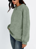 Trendy Queen Womens Oversized Sweatshirt Hoodie Brown Size M