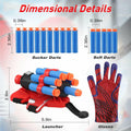 XEUOME Spider Gloves Web Shooter Toy Kids Wrist Set Black