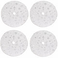 4pcs 15" Christmas Tree Skirt Set Mini Holiday Decoration
