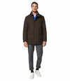 Andrew Marc Men's Softshell Jacket XL Hickory Removable Fur Collar