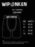WIPONKEN Men's Boxer Briefs Moisture Wicking No-Fly Underwear Size S