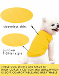 Cotton Dog Shirt Small Size Soft Breathable Sleeveless Vest for Small Dogs
