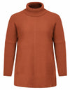 Hanna Nikole Women's Pullover Sweater Chunky Knit Loose Fit Size 18 Orange
