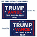 KENPMA Trump Vance 2024 Flag 3x5 Double Sided Outdoor Banner 3 Ply