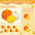 Dandat 6 Pcs Mini Turkey Plates Hand Painted Ceramics Pumpkin Decor