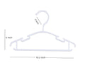 VIIBASE Baby Nursery Closet Hangers Ultra-Thin Plastic White 20 Pack