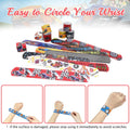 Acehome 48 PCS Kids Slap Bands Wristbands Bulk Vinyl Rolls Car