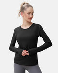 WANAYOU Women's Compression Dry Fit Long Sleeve Shirt 3 Pack Black Size S