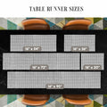 Elegant Comfort Table Runner Green Crochet Luxury Embroidery 16x20 Inch