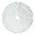 USILAND Christmas Tree Skirt White Faux Fur Rhombus Texture Size 32