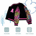 GMMDOMKID Kids Varsity Jacket Boys Girls Classic Baseball Coat - Size 8