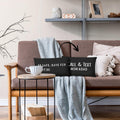 Mingnei Call Your Mom Reversible Decorative Pillow Cover 12x20 Black