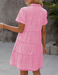 LookbookStore Pink Babydoll Dress Lightweight Casual Size L