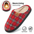 Ablanczoom Unisex Memory Foam House Slippers Slip On Anti Skid Red Size 46/47