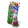 MOLAIGIN Christmas Black Labrador Chocolate lab Santa Dog Retriever 18 Inches