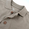 HonestBaby Polo T-Shirt Organic Cotton Infant Unisex Khaki - Size Newborn