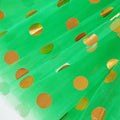 DMLBC Women's Green Polka Dot Tulle Tutu Skirt Ballet Costume Dress-Up - Size L
