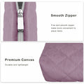 E-Tree Makeup Organizer Bag Soft-sided Zippered Pouch Purple