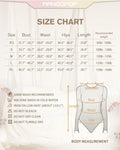 MANGOPOP Long Sleeve Ribbed Bodysuit Tummy Control Henley Scoop Neck Size S