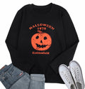 KIMSOONG Womens Oversized Halloween Pumpkin Sweatshirt Apricot Size XL