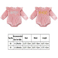 Infant Baby Girl Velvet Romper Pink Christmas Outfit Size 6-12M