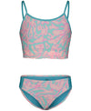 Under Armour Girls Two-Piece Bikini Set Pink Sugar Lava Size 4 US