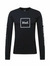 HUF Mens Domestic LS Tee T-Shirt Black Size Small US