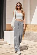 Yousify Women's Wide Leg Sweatpants High Waisted Baggy with Pockets - Size XXL